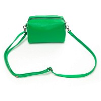 Женский молодежный кожаный клатч ALEX RAI 60072 l.green