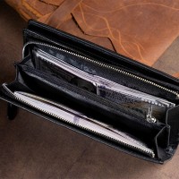 Женский кожаный кошелек ST Leather 19274 Черный