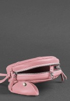 Женская кожаная круглая сумка  BlankNote Бон-Бон розовая BN-BAG-11-PINK-PEACH