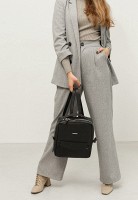 Городской  женский кожаный рюкзак BlankNote на молнии COOPER ЧЕРНЫЙ - BN-BAG-19-NOIR