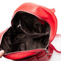 Женский кожаный рюкзак ALEX RAI 8635-9 red