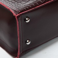 Женская кожаная сумка через плечо ALEX RAI 9701 bordo