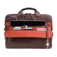 Мужская кожаная сумка с RFID защитой Visconti ml30 brn