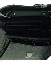 Черная сумочка из PU кожи TRAUM 7211-70