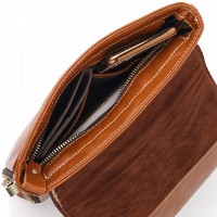 Мужская кожаная сумка через плечо Vintage 20830 