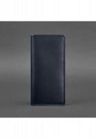 Кожаное портмоне-купюрник BlankNote 11.0 темно-синее Краст BN-PM-11-NAVY-BLUE