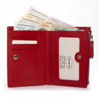 Женский кожаный кошелек Classik  DR. BOND WN-23-10 red