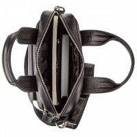 Мужская кожаная черная сумка SHVIGEL 11165