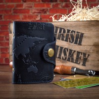 Картхолдер из кожи HiArt CH-03 Shabby Ink 7 wonders of the world