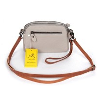 Женский молодежный кожаный клатч ALEX RAI 19204 beige