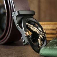 Мужской кожаный ремень автомат Vintage 20298