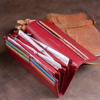 Женский кожаный кошелек ST Leather 19244 Бордовый