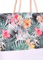 Летняя тканевая сумка POOLPARTY palmbeach-tropic