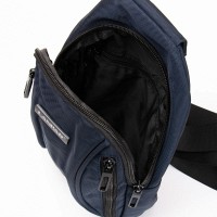 Мужская тканевая сумка-слинг Lanpad 35005 blue