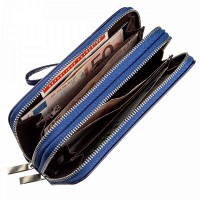 Женский кошелёк из эко кожи на 2 молнии KIVI 19050