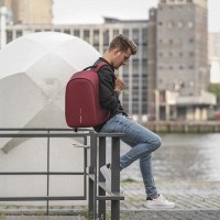 Рюкзак бордовый антивор XD Design Bobby Hero Regular Red (P705.294)