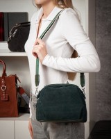 Женская замшевая сумка ALEX RAI 99125 green