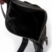 Мужская кожаная сумка слинг BRETTON 9186-50 black