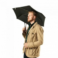 Механический мужской зонт FULTON MINIFLAT-1 L339 - BLACK