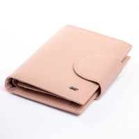 Женский кожаный кошелек Bright DR. BOND WS-36 pink