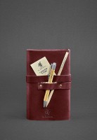 Кожаный блокнот софт-бук BlankNote 1.0 бордовый Crazy Horse BN-SB-1-ST-VIN-KR