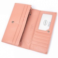 Женский кожаный кошелек Classik  DR. BOND W501 pink purple