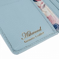 Английский женский кожаный кошелек Ashwood J53 WINTER SKY (Зимнее небо)