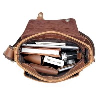 Мужская кожаная коричневая сумка Vintage 20206