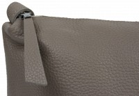 	Женская кожаная сумка через плечо Borsacomoda бежевая