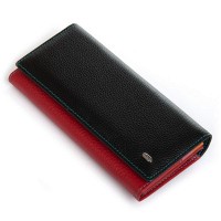 Женский кожаный кошелек Rainbow DR. BOND WRS-501-2 black