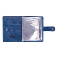 Кожаный картхолдер Hi Art «Let's Go Travel» CH-06 Crystal Blue