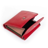 Женский кожаный кошелек Rainbow DR. BOND WRS-33-1 red