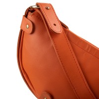 Кожаная женская сумка-клатч LASKARA LK-DM232-orange