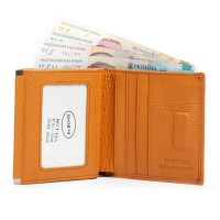 Женский кожаный кошелек Bright DR. BOND WS-33 yellow