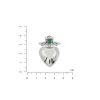 Колье Скифская Этника Дукач Ягнус emerald 925 23-11505s04-5061p