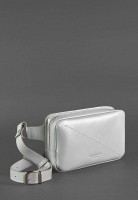Женская кожаная поясная сумка BlankNote Dropbag Mini серая - BN-BAG-6-SHADOW 