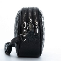 Женский молодежный кожаный клатч ALEX RAI 60065 black