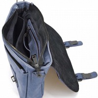 Мужской кожаный синий портфель TARWA RК-6008-3md