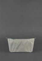 Кожаная плетеная женская сумка BlankNote Пазл S зеленая Krast BN-BAG-31-MALACHITE