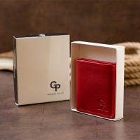 Мужское кожаное портмоне GRANDE PELLE 11331 Красное