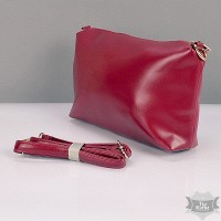 Большая дизайнерская женская красная сумка Rose Heart
