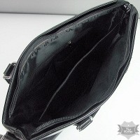 Портфель модерн из кожзама мужской Fashion черный