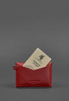 Женская кожаная монетница с клапаном 1.0 красный BN-CW-1-RED