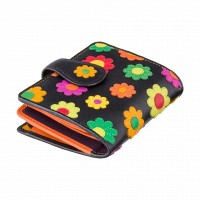 Женский кожаный кошелек Visconti ds80 blk/pc