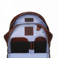 Мужской кожаный рюкзак Ashwood 4555 Brown