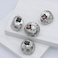 Серьги-пусеты Скифская Этника Метеоры цвет  аметист  111044903-7