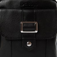 Кожаная сумка через плечо DR. BOND 886 black