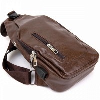 Мужская сумка слинг из кожзама Vintage 20560 