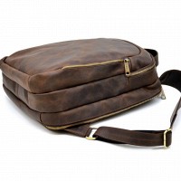 Кожаный коричневый рюкзак TARWA rc-3072-3md