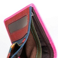 Женский кожаный кошелек Rainbow DR. BOND WRS-415-1 plum-red